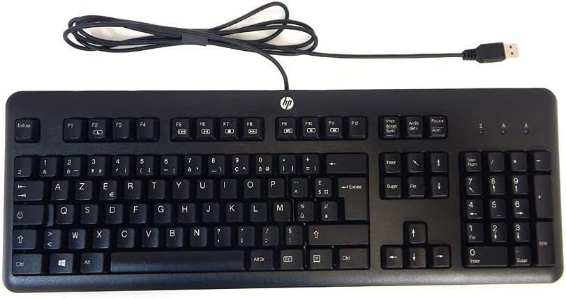 HP USB Keyboard 672647-053 Schwarz, Layout Französisch