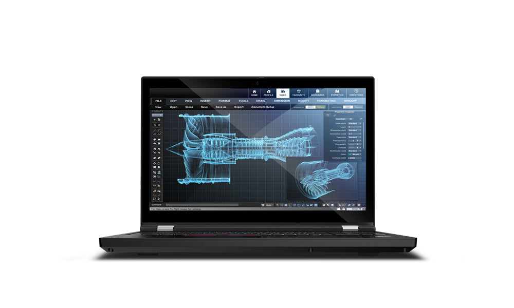 Lenovo Thinkpad P15 Gen 1 i7-10850H 2,7GHz 64GB Ram 1TB NVMe T2000