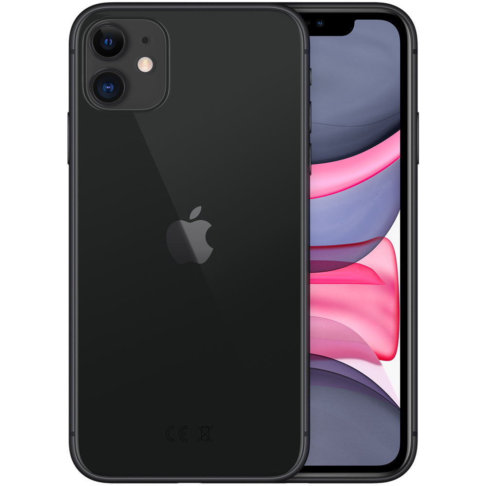 Apple iPhone 11 (A2221) 64GB Schwarz 6,1" Liquid Retina HD Display 12MP Kamera