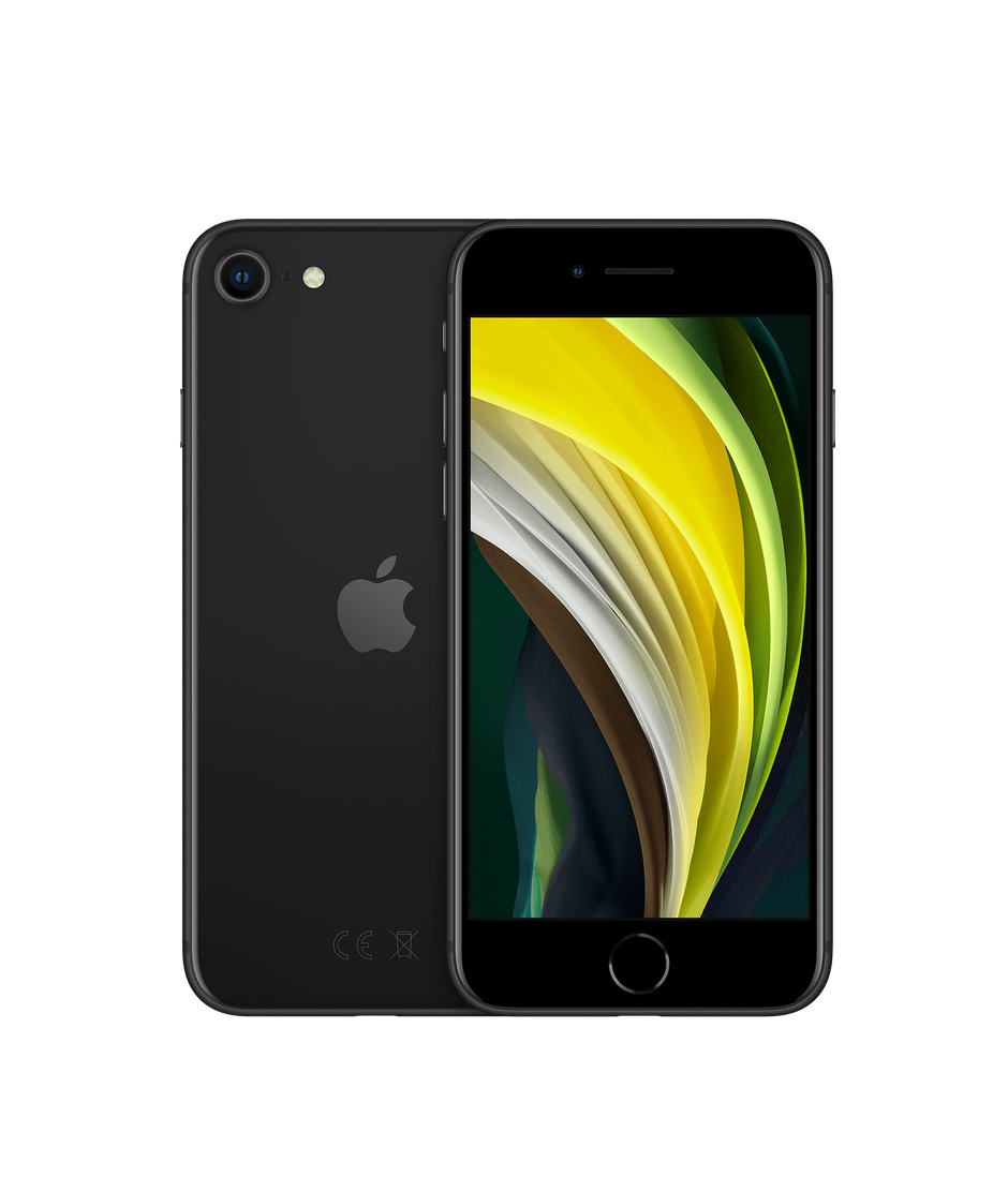 Apple iPhone SE (2nd Generation) 64GB Black 4.7" Retina HD Display 12MP Camera