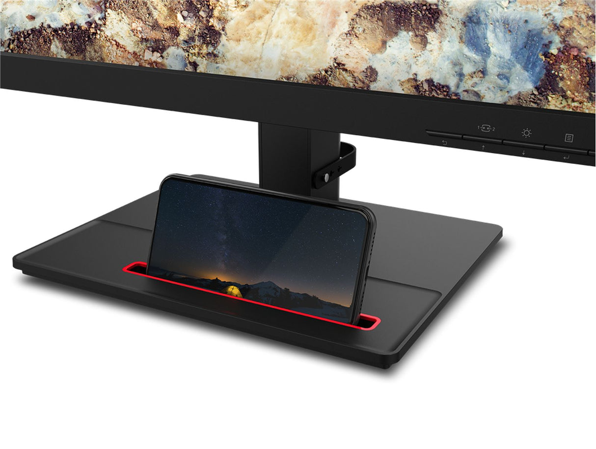 Lenovo ThinkVision T22i-20 55.9 cm (22") FHD monitor (IPS, 60 Hz, 4 ms, HDMI/VGA/DisplayPort, phone holder, height adjustable, tilt, swivel and pivot