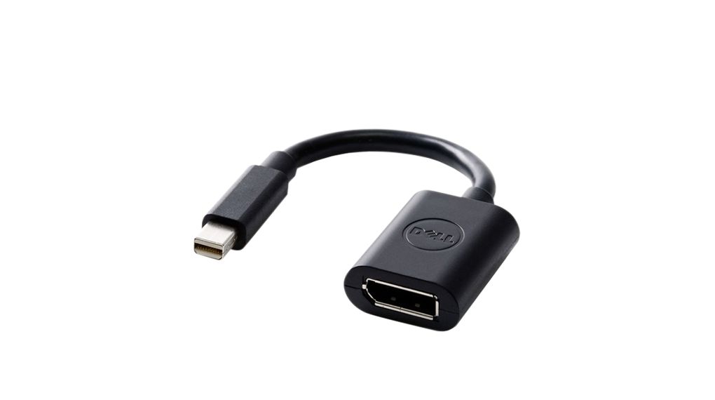 Dell Displayport 1.1a Adapter Mini Displayport Stecker auf DisplayPort Schwarz
