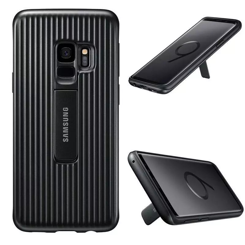 Samsung Galaxy S9 Protective Standing Cover Schwarz EF-RG960