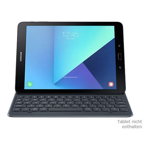 Samsung Book Cover Keyboard EJ-FT820  für Galaxy Tab S3 Silbergrau QWERTZ DE