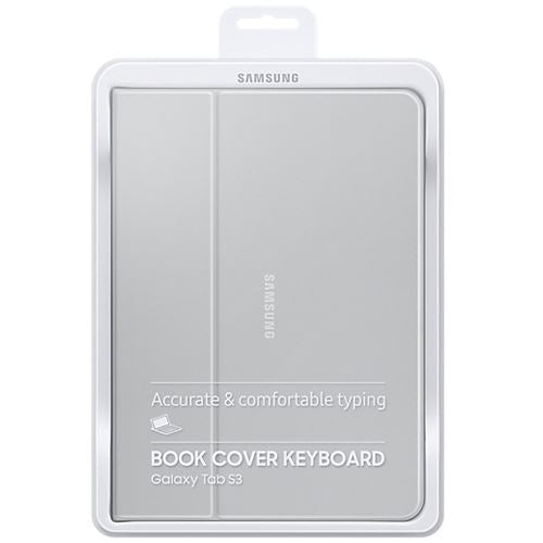 Samsung Book Cover Keyboard EJ-FT820  für Galaxy Tab S3 Silbergrau QWERTZ DE