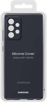 Samsung Galaxy A52 5G Silicone Cover Schwarz EF-PA525
