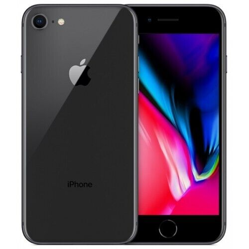 Apple iPhone 8 (A1863, 2017) 64GB Space Gray 4.7" Retina HD Display 12MP Camera 