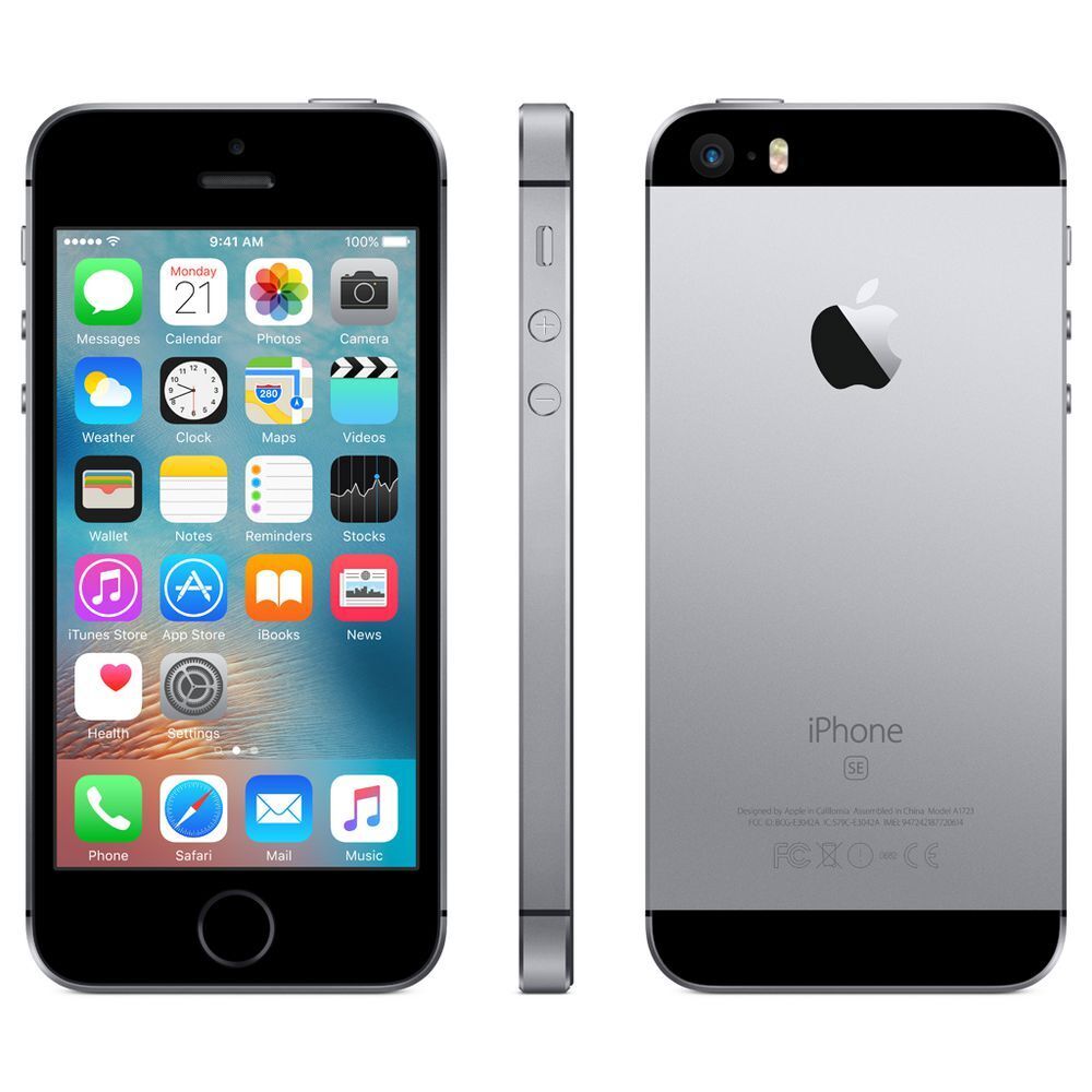Apple iPhone SE (1st Generation) 32GB Space Gray 4" Retina HD Display 12MP Camera 