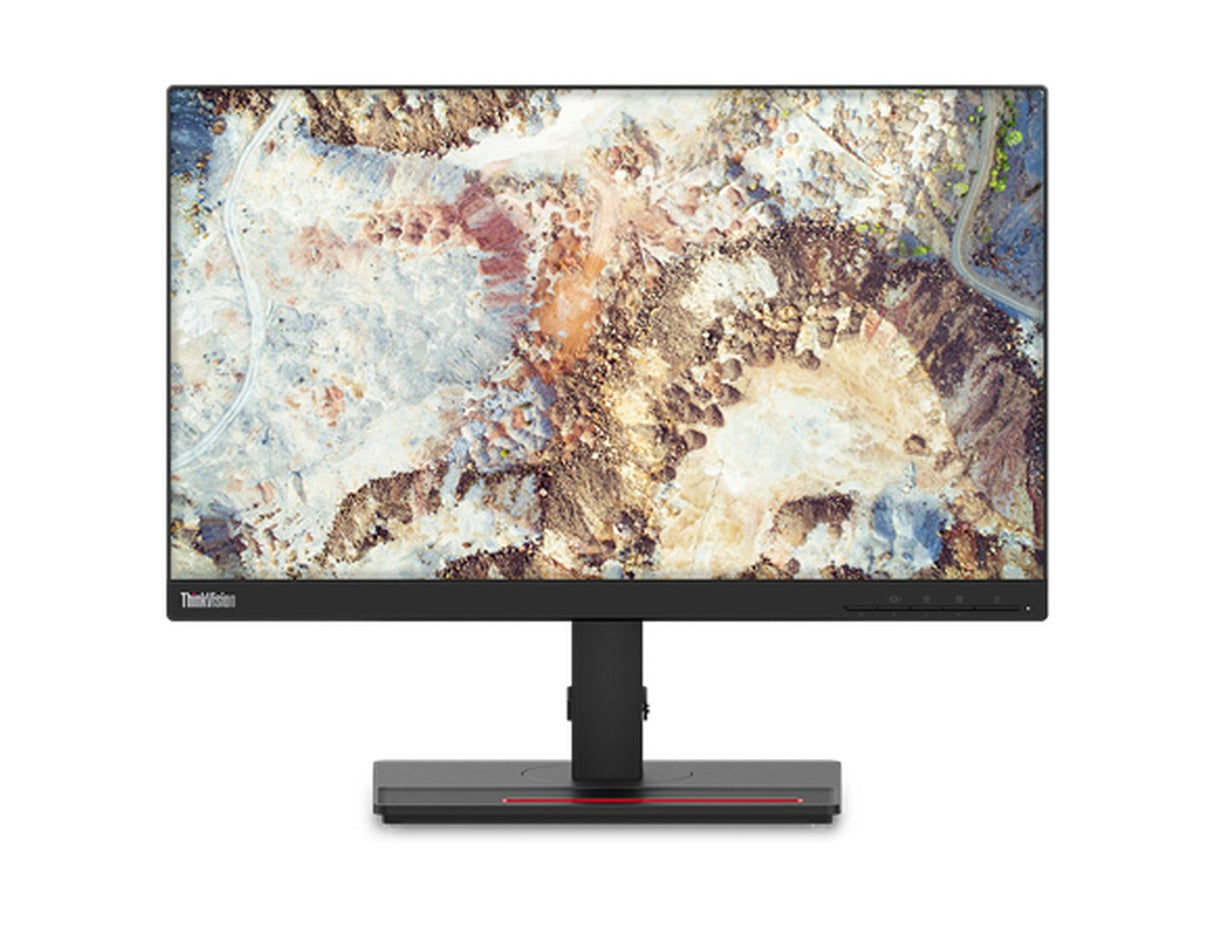 Lenovo ThinkVision T22i-20 55,9 cm (22") FHD-Monitor (IPS, 60 Hz, 4 ms, HDMI/VGA/DisplayPort, Telefonhalterung, höhenverstellbar, neig-, schwenk- und drehbar