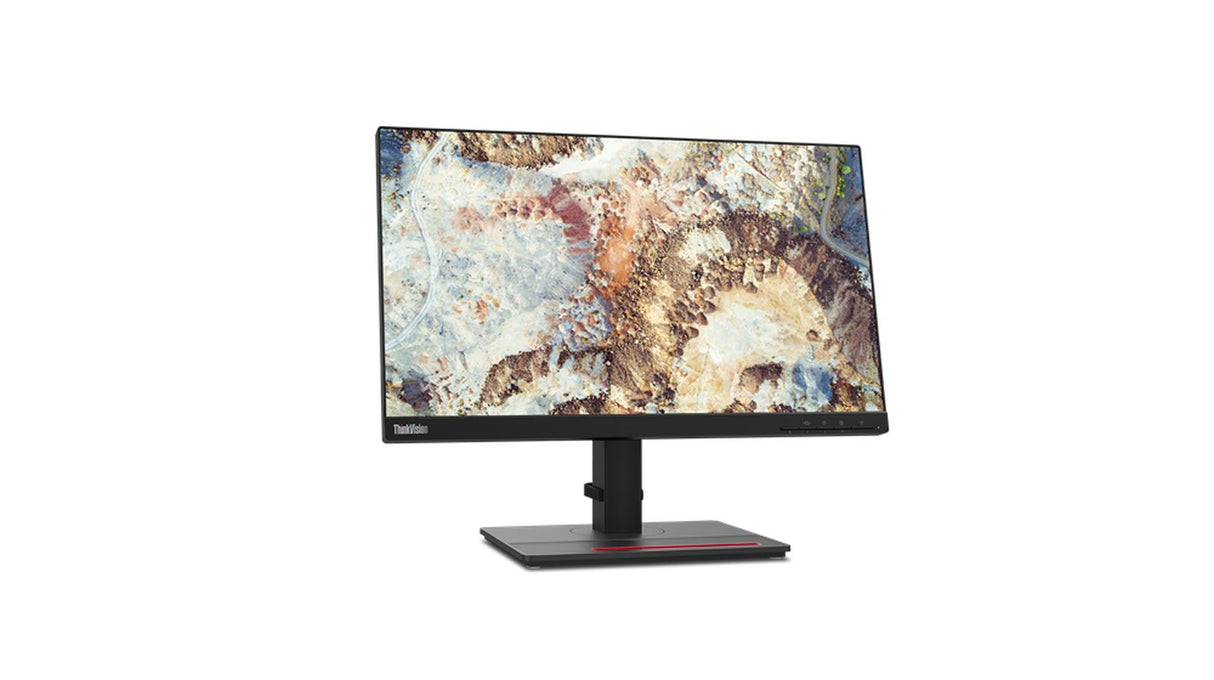 Lenovo ThinkVision T22i-20 55.9 cm (22") FHD monitor (IPS, 60 Hz, 4 ms, HDMI/VGA/DisplayPort, phone holder, height adjustable, tilt, swivel and pivot