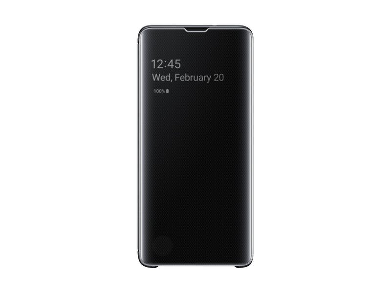 Samsung Galaxy S10 Clear View Cover Schwarz EF-ZG973CBEGWW
