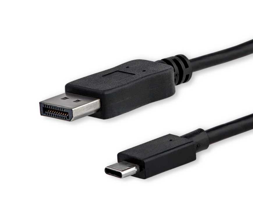 StarTech 1,8m USB-C auf DP1.2 Kabel 4K 60Hz Thunderbolt 3 kompatibel, Schwarz