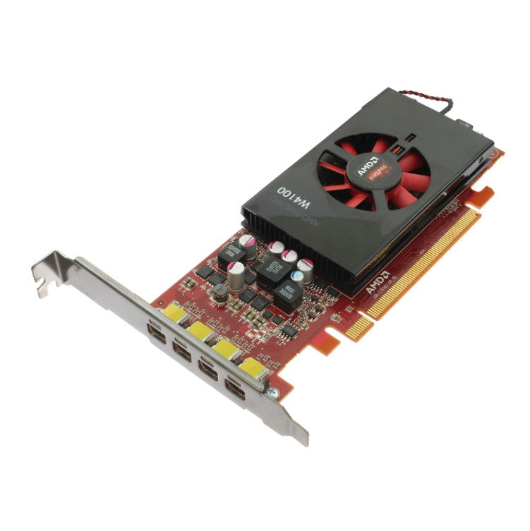 AMD Radeon Firepro W4100 graphics card 2GB 4X Mini Displayport 